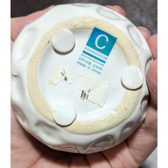 Chive Planet Moon Modern Ceramic Plant Pot - Picture 8 of 8